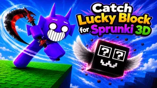 Play Catch Lucky Block for Sprunki 3D now!