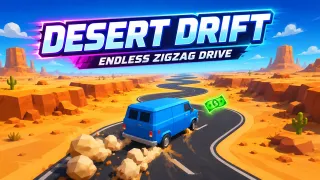 Play Desert Drift: Endless ZigZag Drive now!
