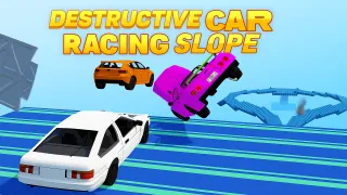 Destructive Car Racing Slope