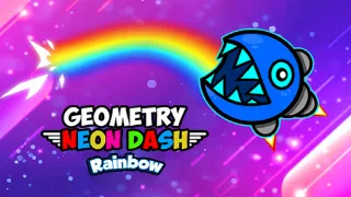 Geometry Neon Dash Rainbow